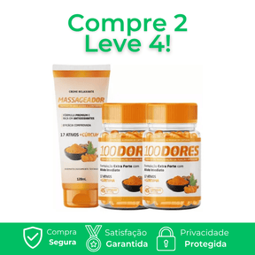 100 Dores –  Para Dores Articulares e Mobilidade + Pomada Brinde